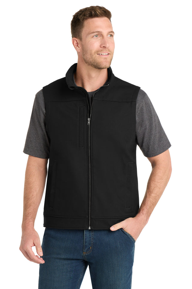 CornerStone Men's   Duck Bonded Soft Shell Vest CSV60