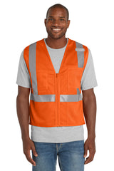 CornerStone Men's    ANSI 107 Class 2 Mesh Zippered Vest
