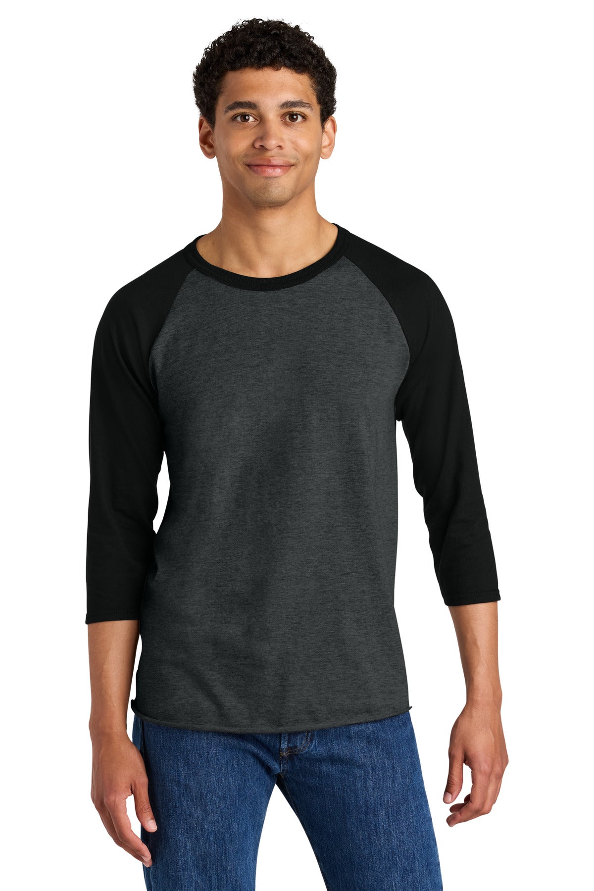 JERZEES Unisex Premium Blend Combed Ring Spun 3/4-Sleeve Raglan T-Shirt 560R