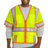 CornerStone Men's    ANSI 107 Class 3 Surveyor Mesh Zippered Two-Tone Short Sleeve Vest