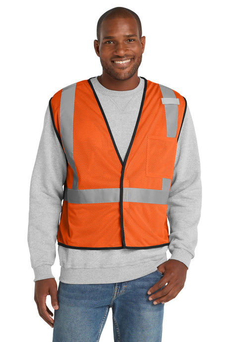 CornerStone Men's    ANSI 107 Class 2 Economy Mesh One-Pocket Vest