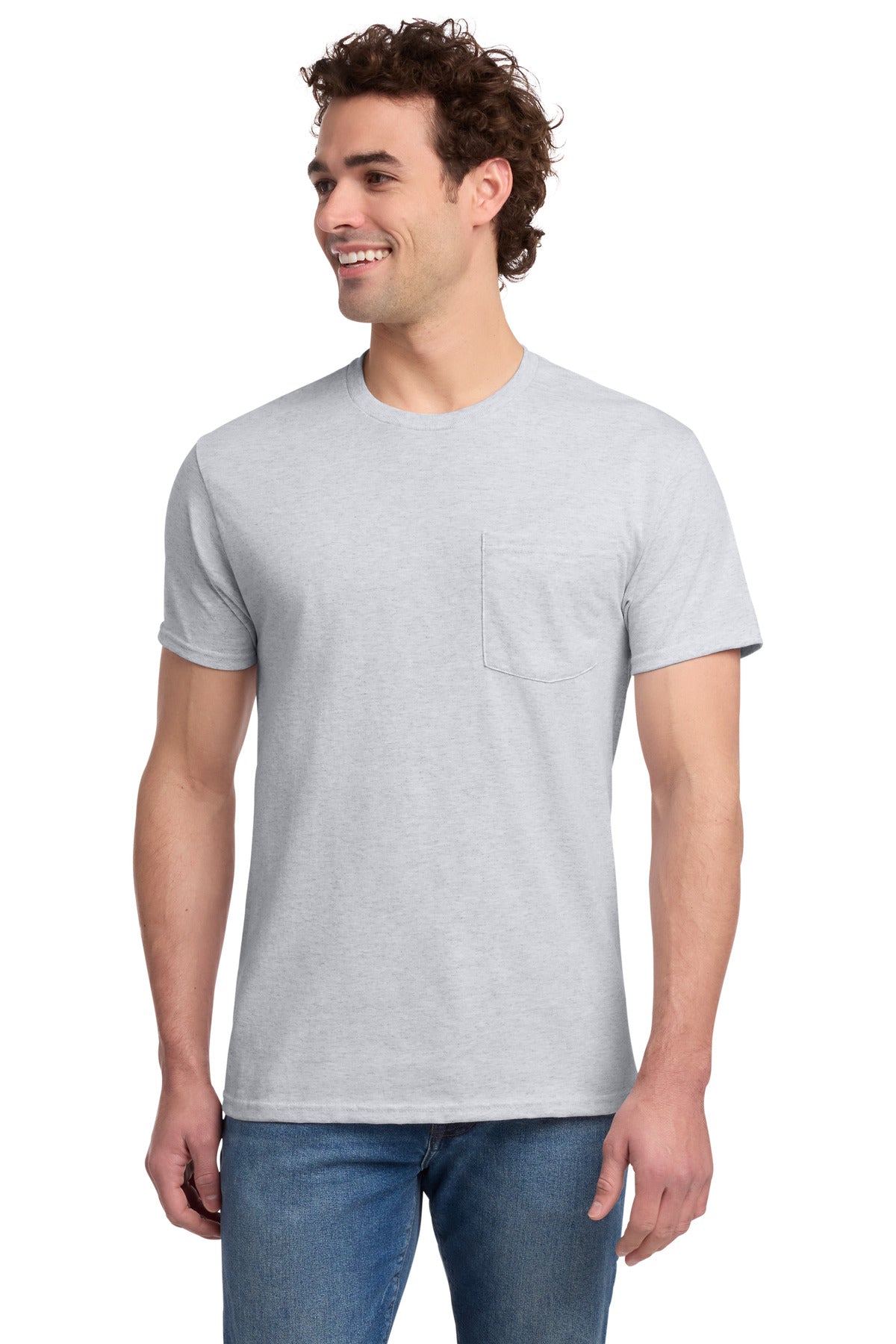 JERZEES Men's Dri-Power 50/50 Cotton/Poly Pocket T-Shirt 29MP