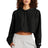 Champion Women's     Reverse Weave     Cropped Cut-Off Hooded Sweatshirt RW01W