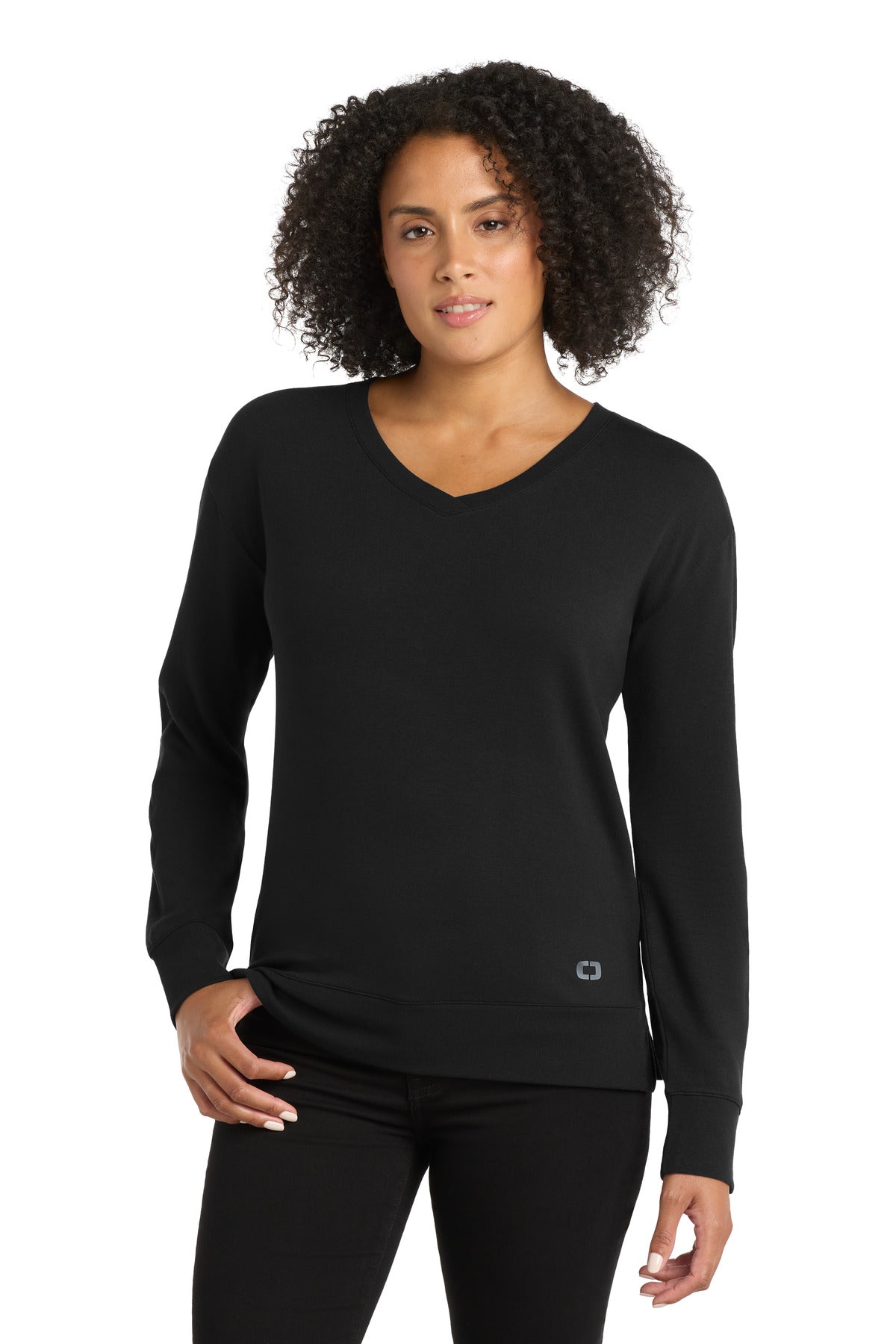 OGIO Women's   Luuma Flex Long Sleeve V-Neck LOG825