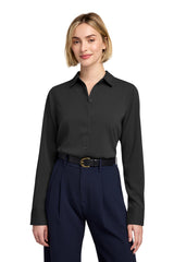 Brooks Brothers Women's   Full-Button Satin Blouse BB18007