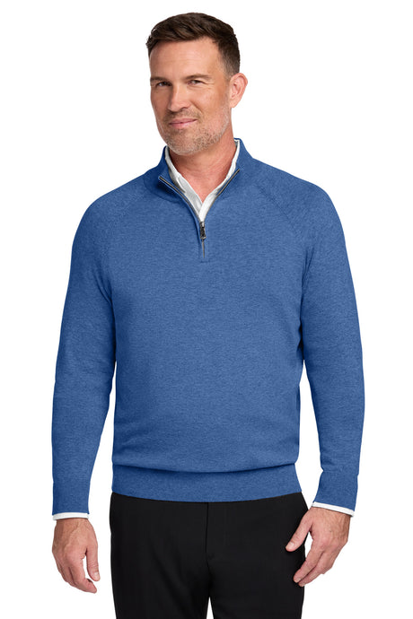 Brooks Brothers Men's   Cotton Stretch 1/4-Zip Sweater BB18402