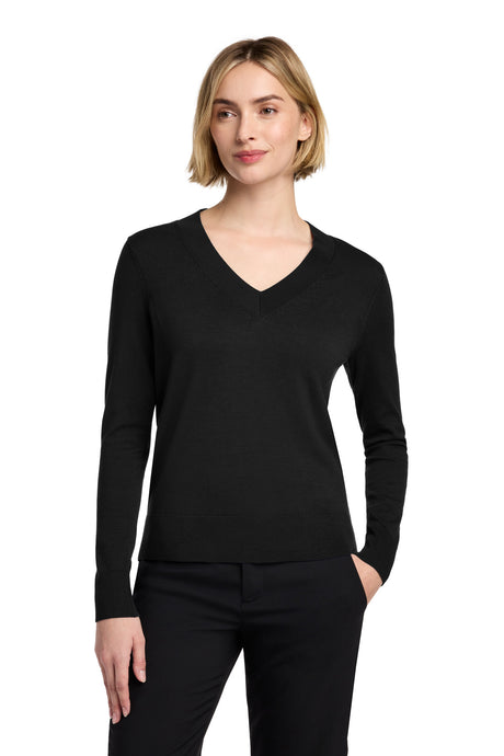 Brooks Brothers Women's   Cotton Stretch V-Neck Sweater BB18401