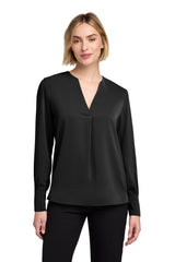 Brooks Brothers Women's   Open-Neck Satin Blouse BB18009
