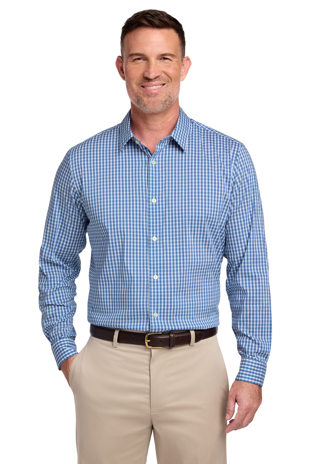 Brooks Brothers Men's   Tech Stretch Patterned Shirt BB18006