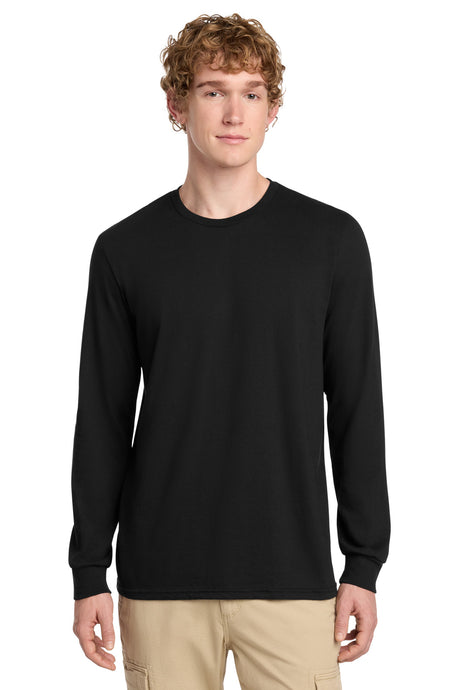 District Men's   Perfect Blend   CVC Long Sleeve Tee DT109