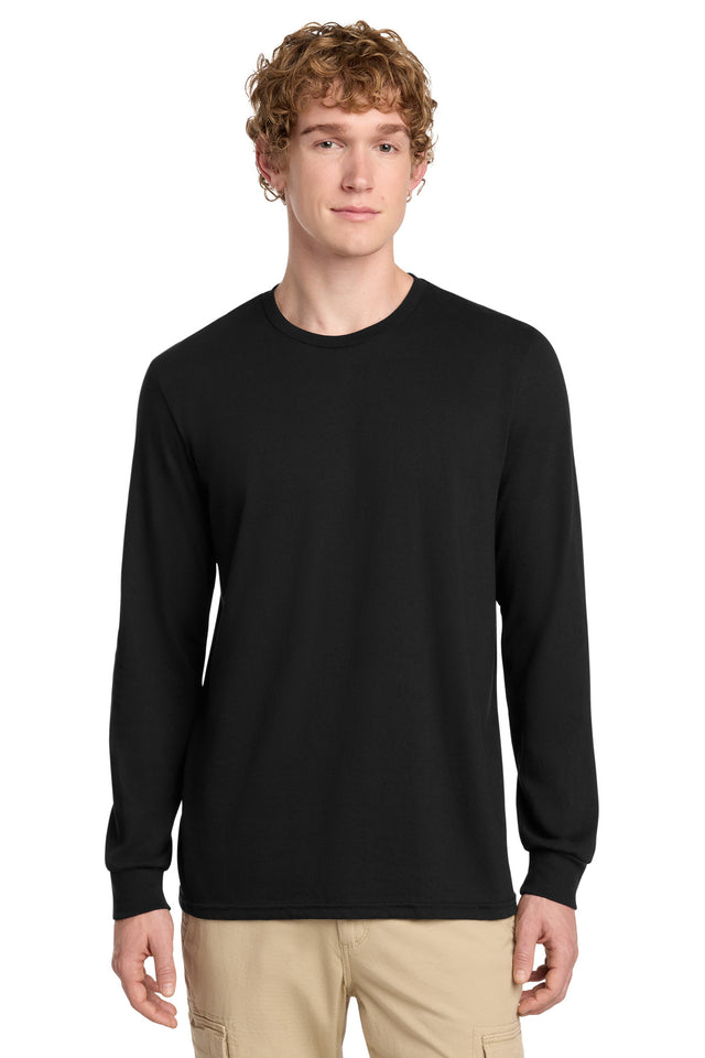 District Men's   Perfect Blend   CVC Long Sleeve Tee DT109