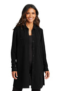 Port Authority Women's   Textured Crepe Long Tunic LW715