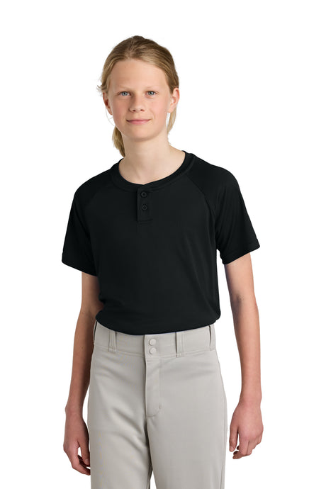 Sport-Tek Youth   PosiCharge   Competitor   2-Button Henley YST359