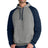 Jerzees Men's   NuBlend   Colorblock Raglan Hoodie Sweatshirt 96C