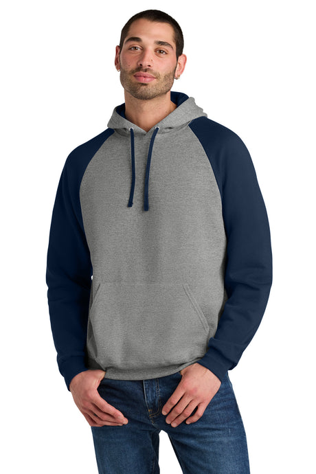 Jerzees Men's   NuBlend   Colorblock Raglan Hoodie Sweatshirt 96C