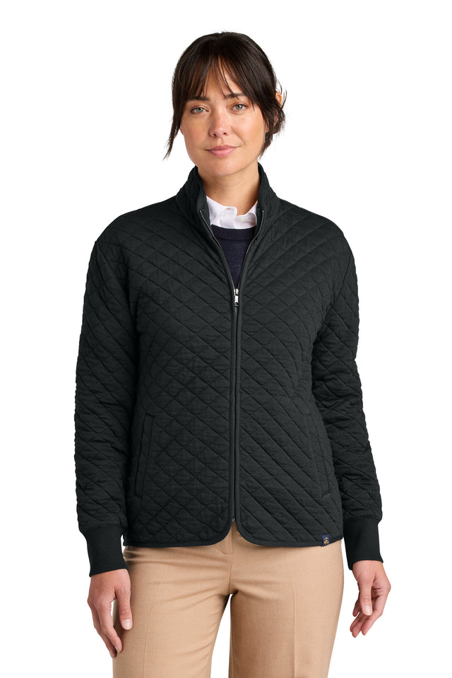 Brooks Brothers Women's   Diamond Quilt Full-Zip BB18213