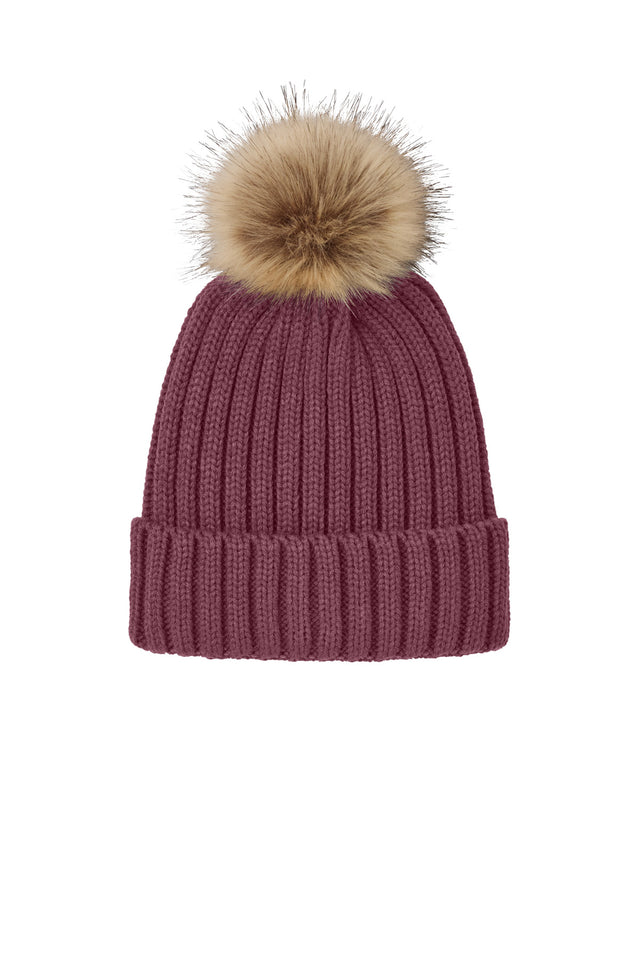 Port Authority Men's   Faux Fur Pom Beanie C990