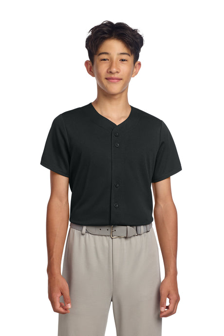 Sport-Tek Youth   PosiCharge   Tough Mesh Full-Button Jersey YST220