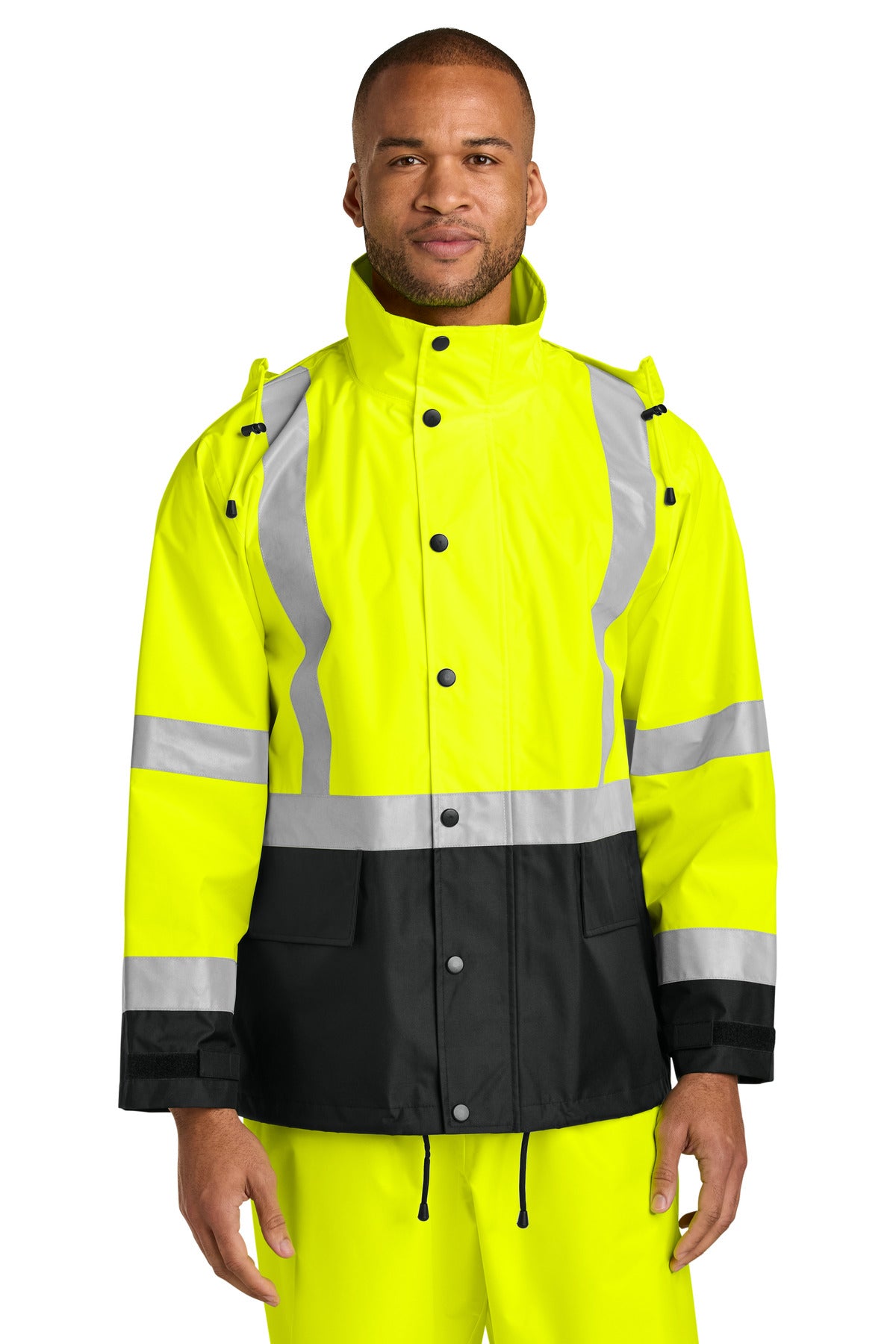 CornerStone Men's   ANSI 107 Class 3 Rain Jacket CSJ504