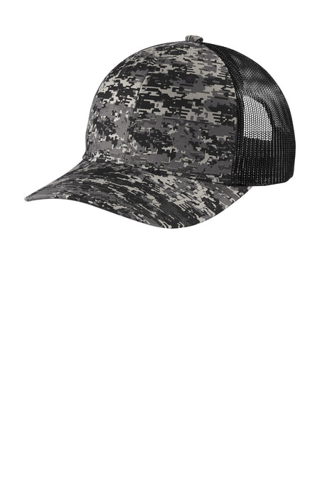 Port Authority     Digi Camo Snapback Trucker Cap C404