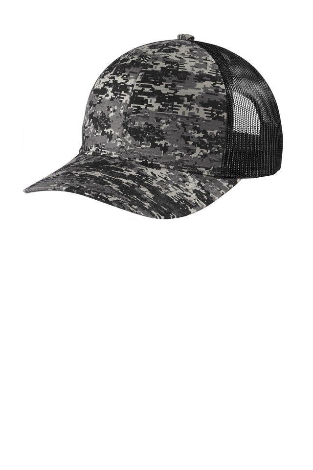 Port Authority     Digi Camo Snapback Trucker Cap C404