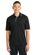 Sport-Tek Men's   Dri-Mesh   Polo with Tipped Collar and Piping