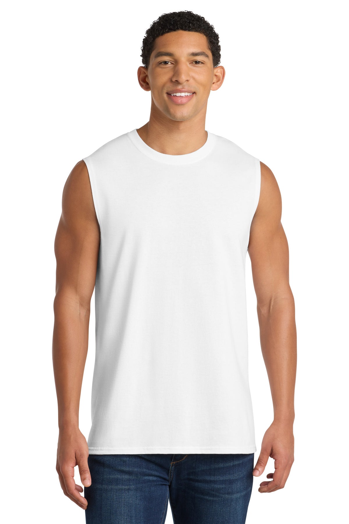 Port & Co Men's   Core Cotton Sleeveless Tee