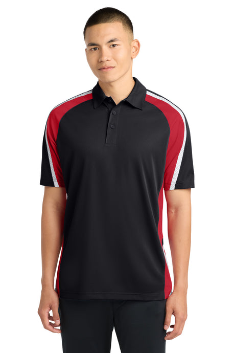 Sport-Tek Men's   Tricolor Micropique Sport-Wick   Polo