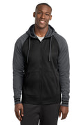 Sport-Tek Men's   Sport-Wick   Varsity Fleece Full-Zip Hooded Jacket