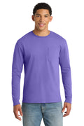Port & Co Men’s   Beach Wash   Garment-Dyed Long Sleeve Pocket Tee  PC099LSP