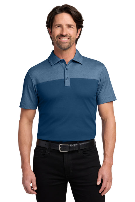 Port Authority Men's   Fine Pique Blend Blocked Polo K831