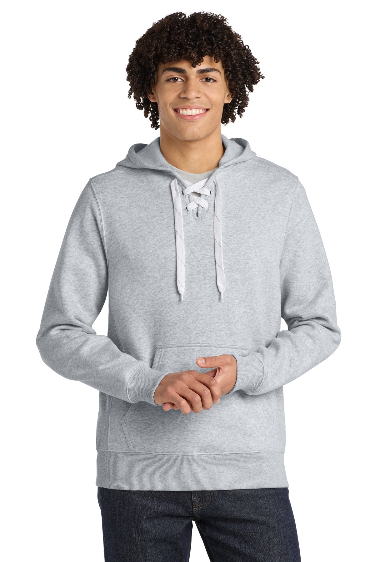 Sport-Tek Men's   Lace Up Pullover Hooded Sweatshirt