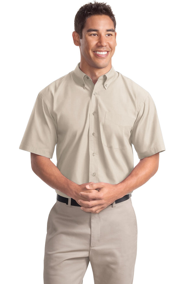 Port Authority Men's   Short Sleeve Easy Care, Soil Resistant Shirt