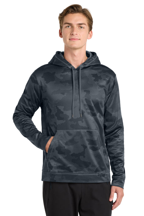 Sport-Tek Men's   Sport-Wick   CamoHex Fleece Hooded Pullover