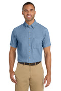 Port & Co Men's   Short Sleeve Value Denim Shirt