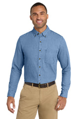Port & Company ®  - Long Sleeve Value Denim Shirt