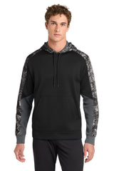 Sport-Tek Men's   Sport-Wick   Mineral Freeze Fleece Colorblock Hooded Pullover