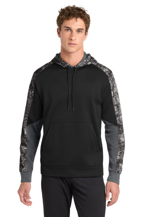 Sport-Tek Men's   Sport-Wick   Mineral Freeze Fleece Colorblock Hooded Pullover
