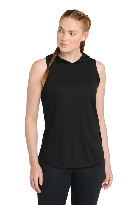 Sport-Tek Women's    PosiCharge    Tri-Blend Wicking Draft Hoodie Tank