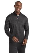 Sport-Tek Men's    Sport-Wick    Stretch Reflective Heather 1/2-Zip Pullover