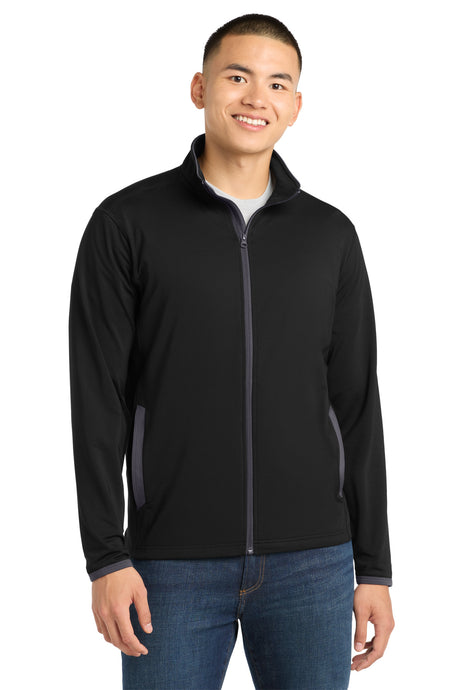 Sport-Tek Men's   Sport-Wick   Stretch Contrast Full-Zip Jacket