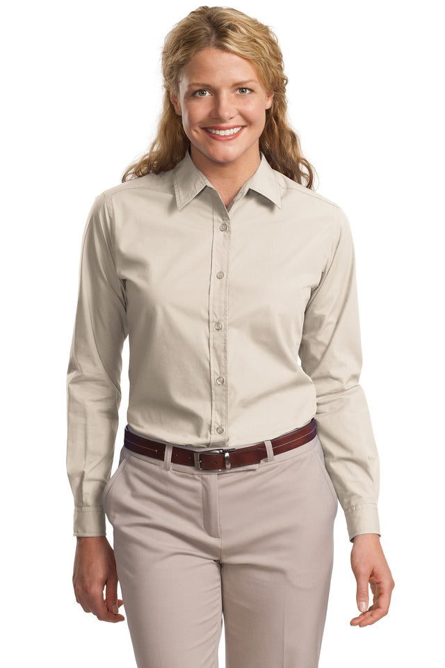 Port Authority Women's   Long Sleeve Easy Care, Soil Resistant Shirt