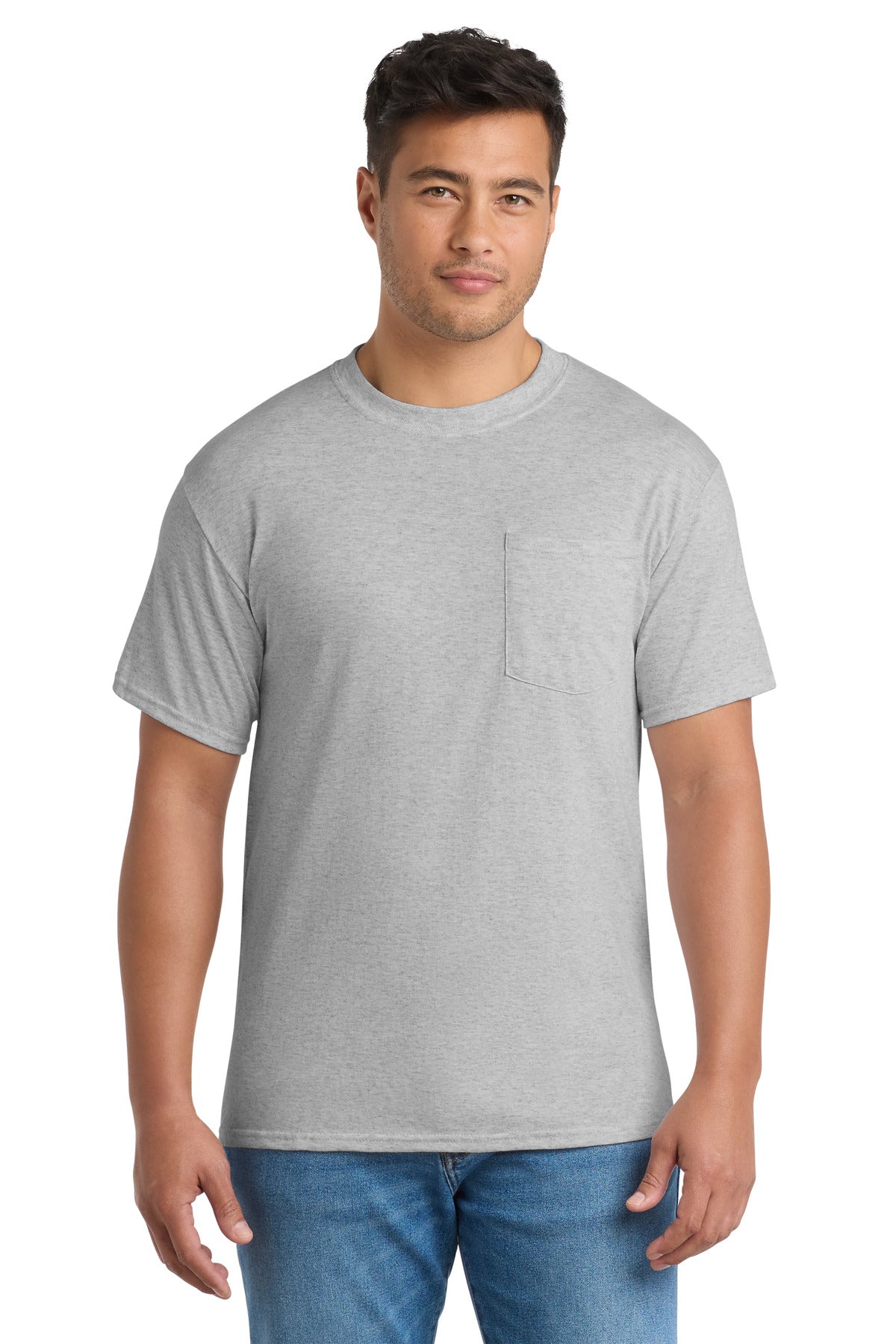 Port & Co Men's   Core Blend Pocket Tee