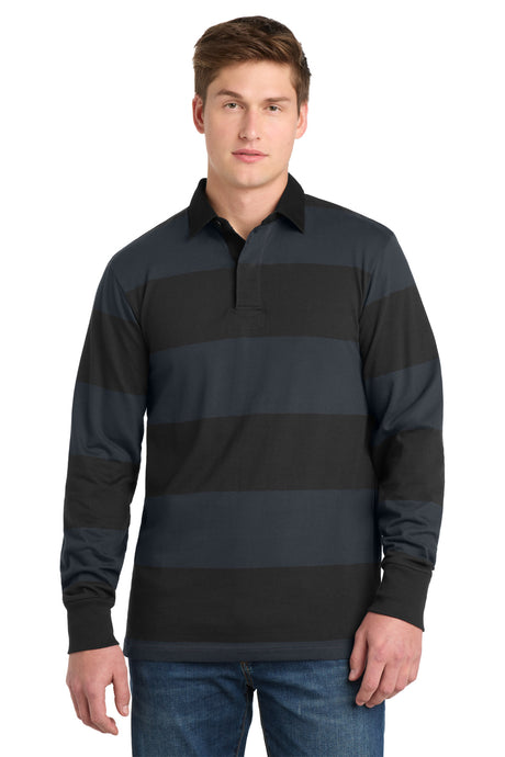 Sport-Tek Men's   Classic Long Sleeve Rugby Polo