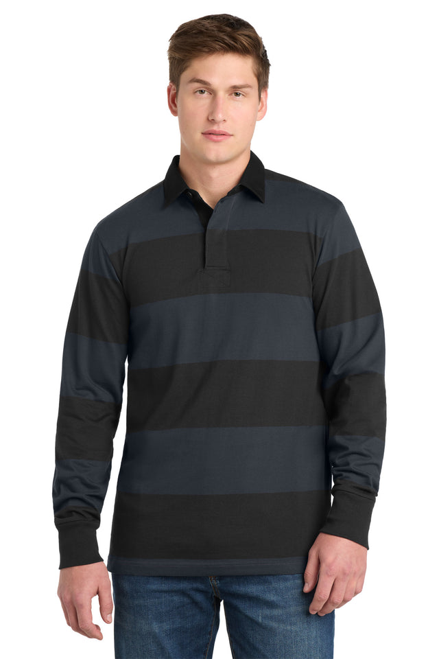 Sport-Tek Men's   Classic Long Sleeve Rugby Polo