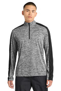 Sport-Tek Men's   PosiCharge   Electric Heather Colorblock 1/4-Zip Pullover