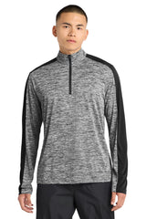 Sport-Tek Men's   PosiCharge   Electric Heather Colorblock 1/4-Zip Pullover
