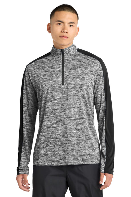 Sport-Tek Men's   PosiCharge   Electric Heather Colorblock 1/4-Zip Pullover