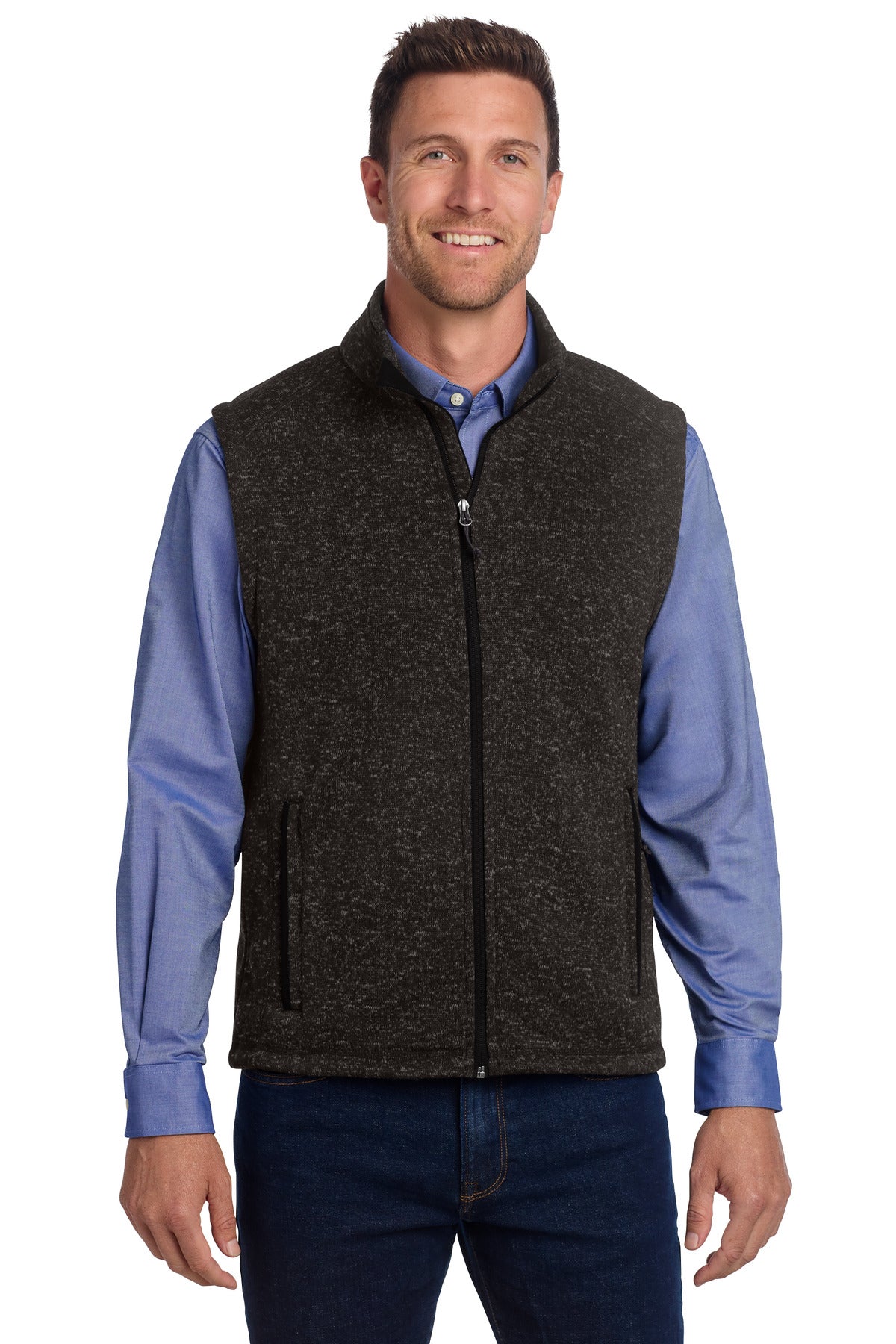 Port Authority Men's    Sweater Fleece Vest F236