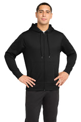 Sport-Tek Men's   Sport-Wick   Fleece Full-Zip Hooded Jacket